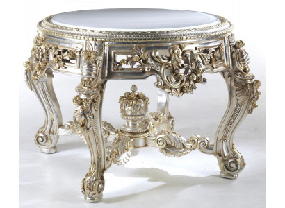 Coffee table table side table living room table wood royal side baroque tables
