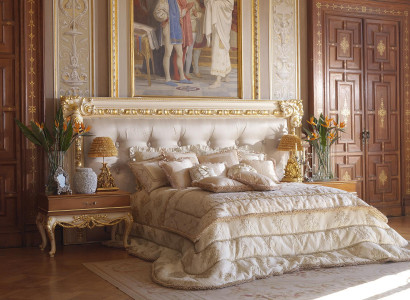 Chesterfield Bed Double Bed Luxury Beds Poster Wood Italian Furniture New