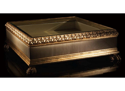 Luxury coffee table glass table solid wood furniture living room tables coffee tables Italy