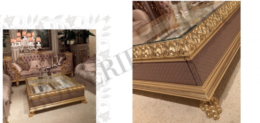 Coffee table design furniture style baroque wood Italian table tables coffee tables