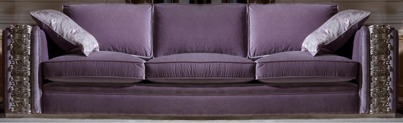 Classic Sofa Big XXL Couch Sofas Living Room Textile Four-Seater Italian