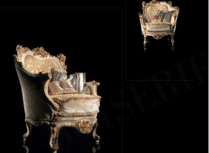 Armchair Library Reading Chair Wing Chair Sofa Upholstery Italian Furniture Luxury