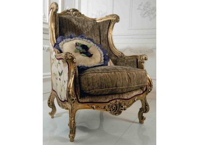 Armchair Library Chair Wingback Armchair Upholstery Italian Furniture Luxury Chairs New