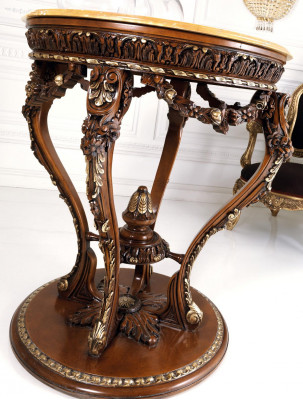 Dining table antique style solid wood furniture Italian dining tables table wood tables