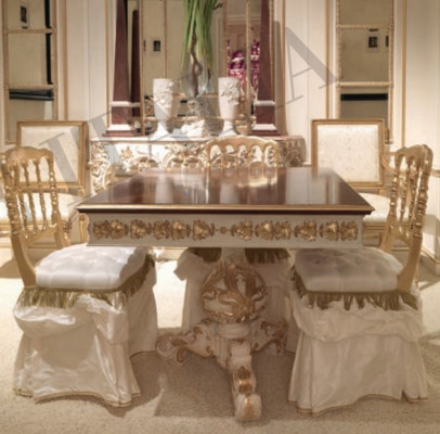 Dining table wood dining tables dining room tables design wood luxury furniture Italy