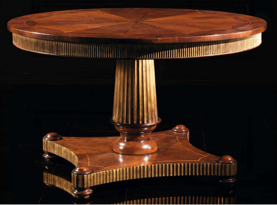 Round dining table, solid wood tables, dining room furniture, classic wooden dining tables.