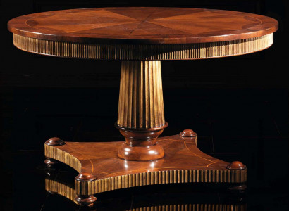 Round dining table, solid wood tables, dining room furniture, classic wooden dining tables.