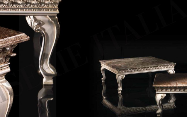Coffee table table side table living room table wood royal side baroque tables