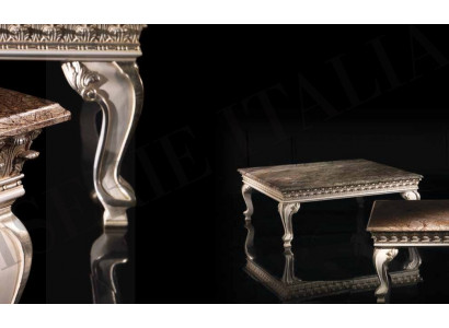 Coffee table table side table living room table wood royal side baroque tables