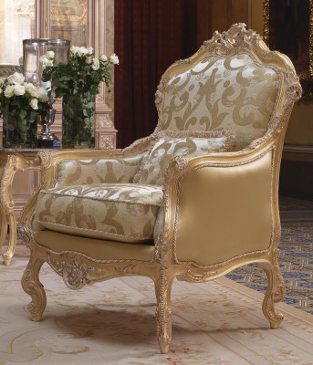 Armchair Library Reading Chair Wingback Chair Upholstered Italian Furniture Single Seater