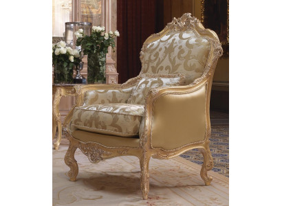 Armchair Library Reading Chair Wingback Chair Upholstered Italian Furniture Single Seater