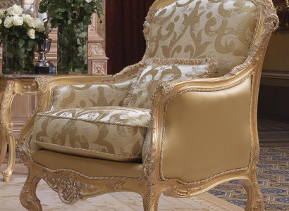 Armchair Library Reading Chair Wingback Chair Upholstered Italian Furniture Single Seater
