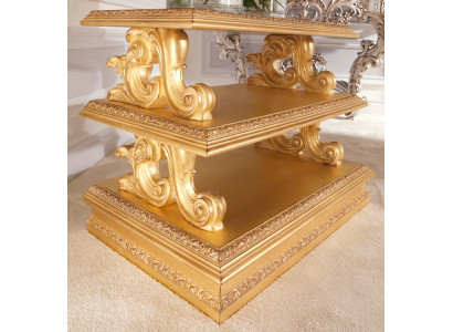 Side table, solid wood, Baroque Rococo coffee table, side tables, classic furniture