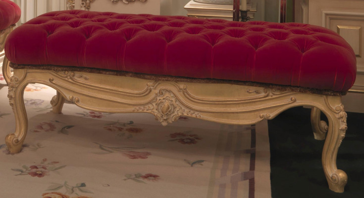 Club chair, living room furniture, chair, footstool, upholstery, Chesterfield, classic, new.