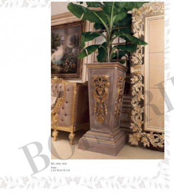 Vase flower stand, vase stand, solid wood, Baroque, Rococo, Italian design