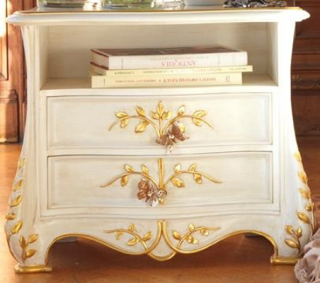 Classic nightstand solid wood tables Italian furniture decor table new