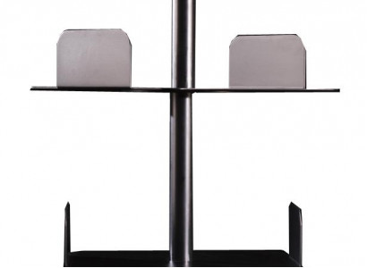 Rotating bookshelf, metal shelf, Italian furniture, fixtures, shelves, new.
