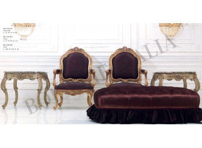 Coffee table side table living room table wood royal side baroque rococo