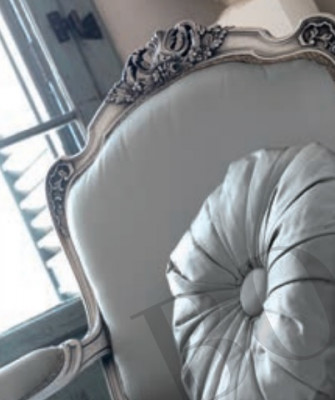 Classic Armchair Baroque Rococo Chair Italian Furniture Wood Single-Seater New