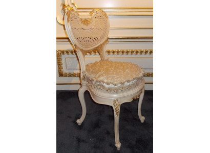 Dining room chair 1 seater armchair wood luxury class baroque rococo furniture design new