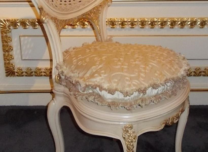 Dining room chair 1 seater armchair wood luxury class baroque rococo furniture design new