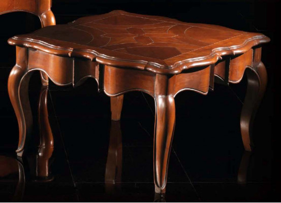 Baroque Rococo Side Table Coffee Table Solid Wood Furniture Tables Italy New