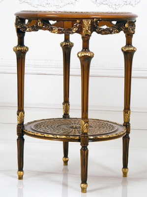 Side table Baroque Rococo coffee table solid wood furniture tables Italy new