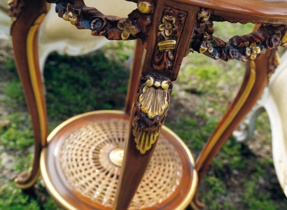 Wooden table, cocktail table, side table, coffee table, tables, baroque, new.