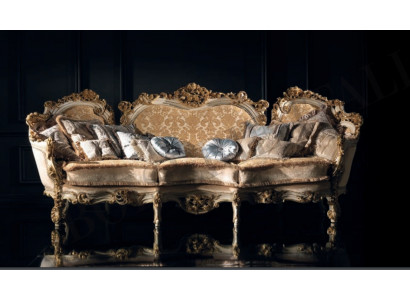 Design Sofa 4-Seater Sofas Textile Design Italian Furniture 4-Seater Couch Upholstery