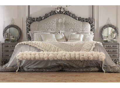 Chesterfield bed double beds leather antique style luxury Italian furniture new
