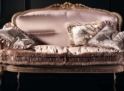 Design upholstery textile sofas couches luxury sofa 2-seater furniture couch furnishings