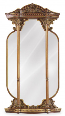 Wall mirror, carved mirror, Italian furniture, 125x224cm, new