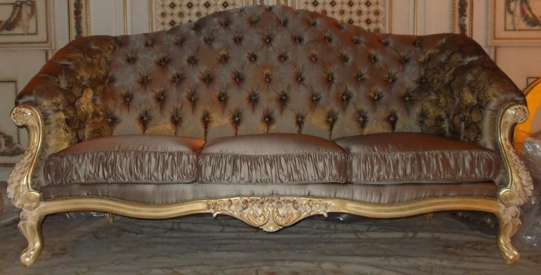 Sofa Couch Design Couches Upholstery Textile Italian Furniture Sofa Bench 3-Seater