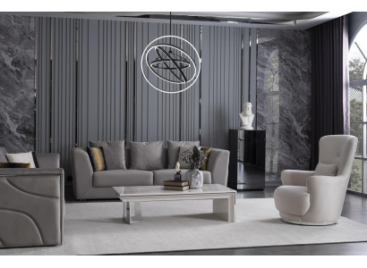 Villa Furniture European Furniture Living Room Set Sofa Suite 3-piece.