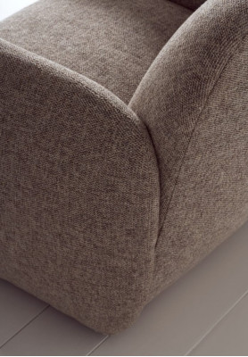 Taupe armchair television chair single-seater upholstered seats lounge chairs