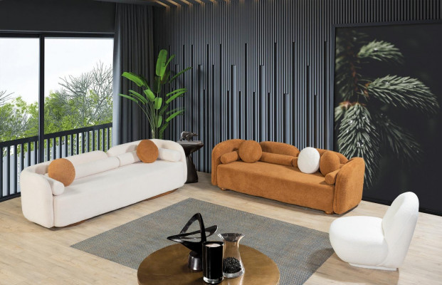 Round armchair, TV chair, single-seater upholstered seating furniture, lounge chairs.