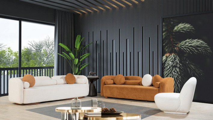 Round armchair, TV chair, single-seater upholstered seating furniture, lounge chairs.