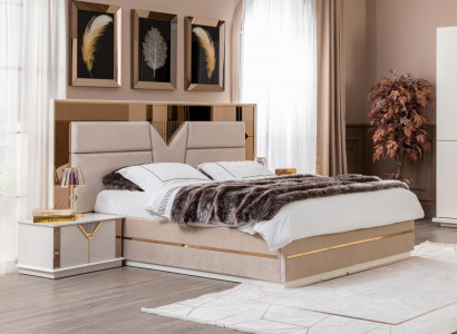 Nightstand Bedroom Luxury Furniture Wood Beige Style Modern Nightstands