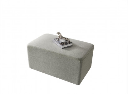 Ottoman Textile Living Room Luxury Modern Tables Gray Wood Textile Footstool