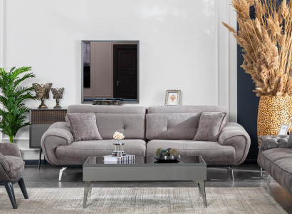 Italian style furniture living room luxury sofa design couch three-seater