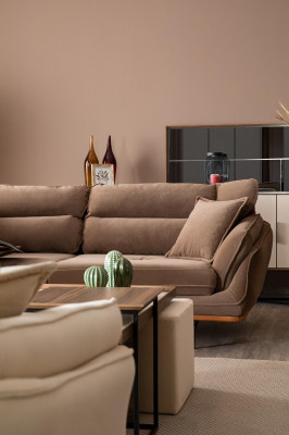 Three-seater couch upholstered sofa furniture couches living room three-seater textile fabric