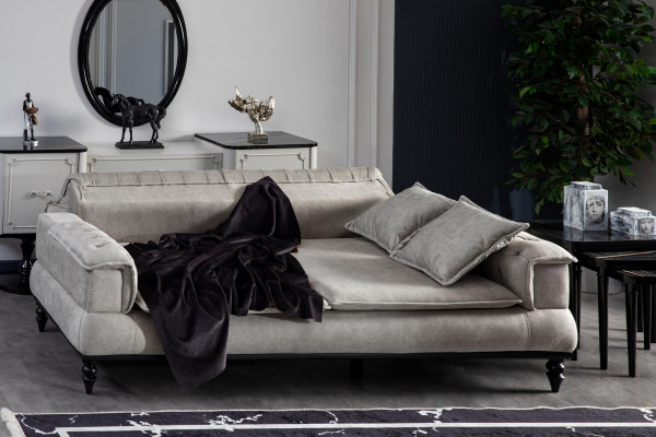 Chesterfield luxury sofa couch XXL large sofas three-seater fabric 3-seater couches