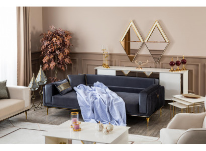 Sofa Couch Living Room Furniture Couches Sofas Three-Seater 3 Seat Textile Fabric