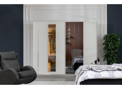 Wardrobe Luxury Cabinets Closet Wood Furniture Bedroom 250cm
