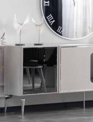 Luxury Sideboard Design Cabinet Dressers Buffets Cupboard Mirror 2-piece.