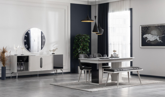 Luxury Sideboard Design Cabinet Dressers Buffets Cupboard Mirror 2-piece.