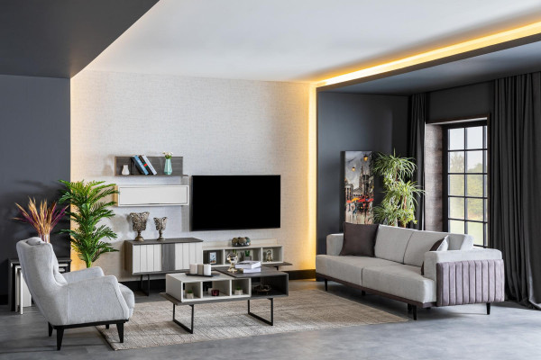 Wall unit, TV cabinet, sideboard, shelf, wall units, living room, wall system