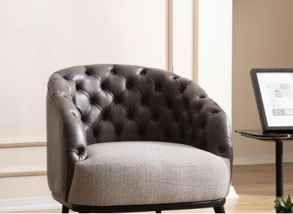 Luxury Armchair Chesterfield Single-Seater Couch Furniture Lounge Club Sofa 1-Seater