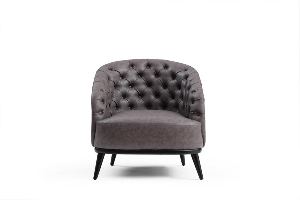 Luxury Armchair Chesterfield Single-Seater Couch Furniture Lounge Club Sofa 1-Seater