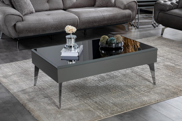 Coffee table living room wood luxury furniture modern color grey new